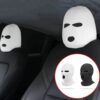 2PCS Knit Ski Mask Headrest Covers – Funny Car Seat Protector Decor