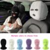 2PCS Knit Ski Mask Headrest Covers – Funny Car Seat Protector Decor