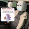 2PCS Knit Ski Mask Headrest Covers – Funny Car Seat Protector Decor