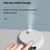 Anti-Gravity Water Drop Humidifier with one-key switch for convenient aromatherapy. Compact design for easy use anywhere.