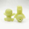 Glowing soft silicone stress toy set with playful cartoon figures for anxiety relief.