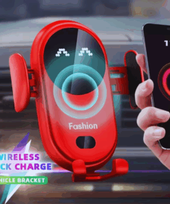 Smart Qi Wireless Car Charger Mount – Auto-Clamp, Fast Charging Holder