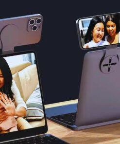 MagSafe Laptop Side Mount Phone Holder – Magnetic Desktop & Car Stand