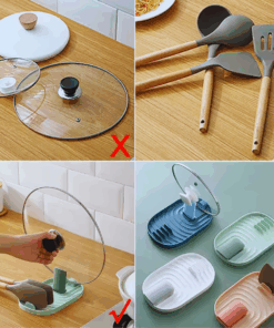 Foldable Pot Lid and Utensil Holder Rack – Nordic Kitchen Stand