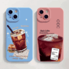 Iced Coffee Silicone iPhone Case – 3D Drink Cover for iPhone 13–16 Pro Max