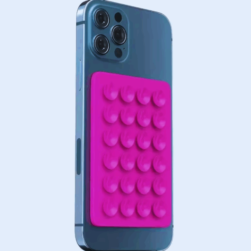 Silicone Suction Phone Mount Pad – Anti-Slip Wall & Case Holder