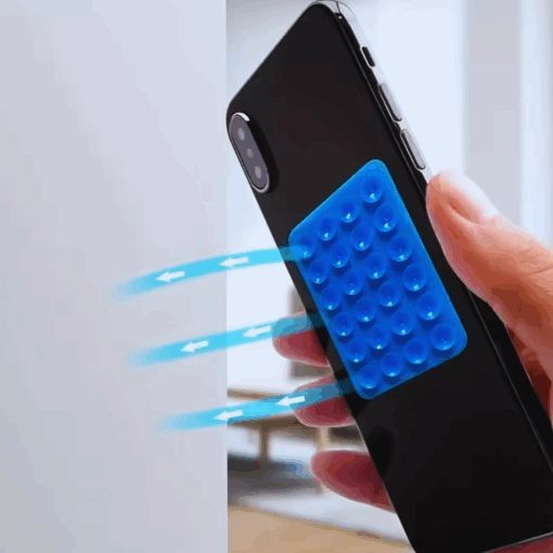 Silicone Suction Phone Mount Pad – Anti-Slip Wall & Case Holder