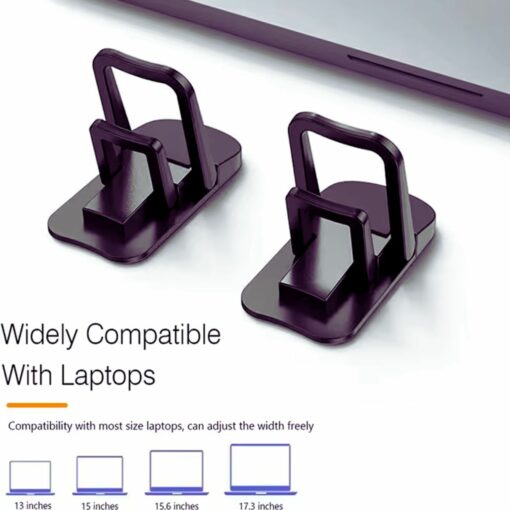 Adjustable Laptop Cooling Stand – Portable Foldable Riser for MacBook