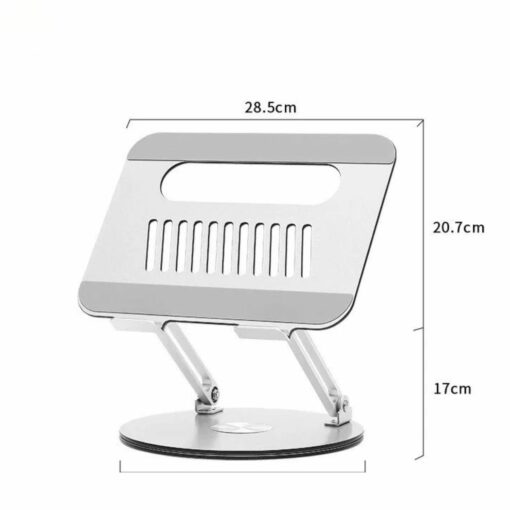 360° Rotating Aluminum Laptop Stand for 9.7–17.3 Notebooks & Tablets