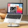 360° Rotating Aluminum Laptop Stand for 9.7–17.3 Notebooks & Tablets