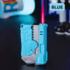 Gun-Shaped Butane Torch Lighter with Gyro Wheel – Pink Flame, Windproof