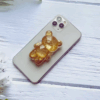 3D Glitter Bear Phone Grip Stand – Cute Resin Holder for iPhone/Samsung