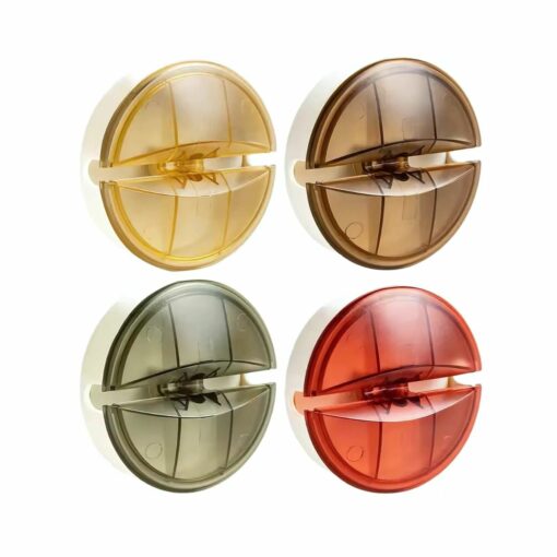 4-Pack Retractable Cable Organizer Box – Desk Cord Winder Holder Set