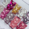 3D Glitter Bear Phone Grip Stand – Cute Resin Holder for iPhone/Samsung
