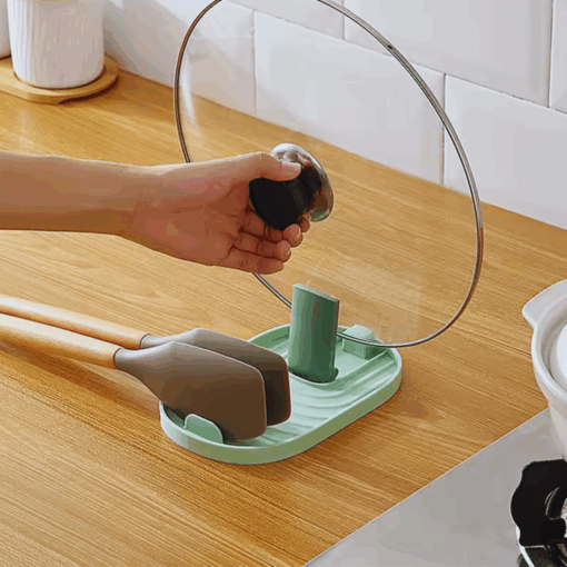 Foldable Pot Lid and Utensil Holder Rack – Nordic Kitchen Stand