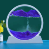 3D Moving Sand Art Decor – Round Quicksand Hourglass Ornament