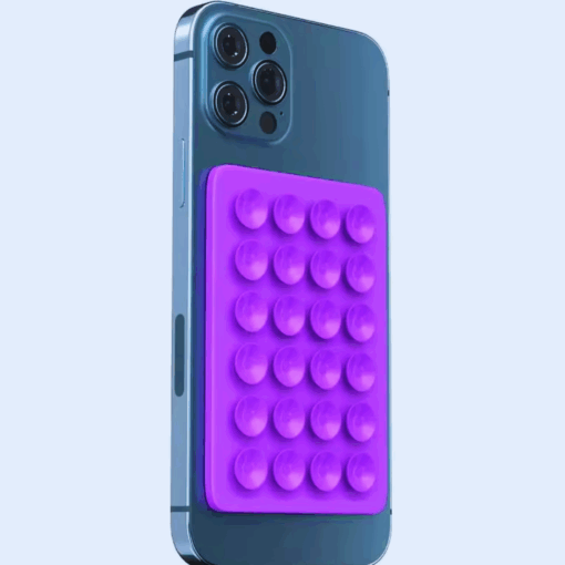 Silicone Suction Phone Mount Pad – Anti-Slip Wall & Case Holder