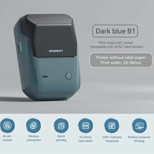 Niimbot B1 Wireless Thermal Label Printer – Portable & Ink-Free