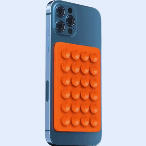 Silicone Suction Phone Mount Pad – Anti-Slip Wall & Case Holder