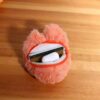 Adorable Baby Three Furry Wallet – Cartoon Anime Keychain Coin Purse