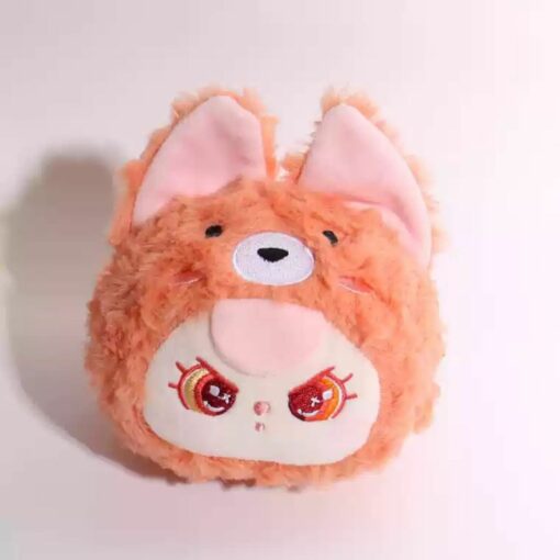 Adorable Baby Three Furry Wallet – Cartoon Anime Keychain Coin Purse