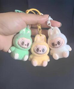 Adorable Fuzzy Monster Keychain – Cute Cartoon Design, Clip-On Clasp, Perfect for Daily Use, Ideal Gift for Friends and Family