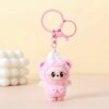Adorable Fuzzy Monster Keychain – Cute Cartoon Design, Clip-On Clasp, Perfect for Daily Use, Ideal Gift for Friends and Family