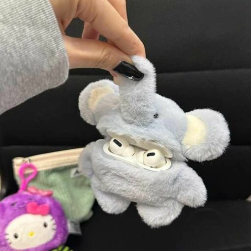 Adorable Stuffed Elephant AirPods Cover Holder