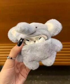 Adorable Stuffed Elephant AirPods Cover Holder