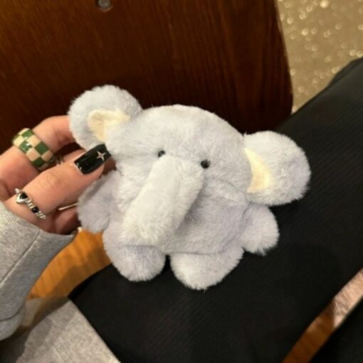 Adorable Stuffed Elephant AirPods Cover Holder