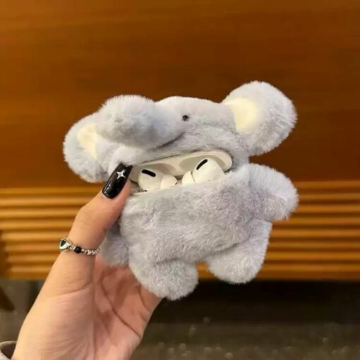 Adorable Stuffed Elephant AirPods Cover Holder
