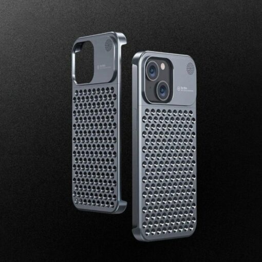 Aromatherapy iPhone Case – Aluminum Alloy, Anti-Drop, Heat Dissipation Mobile Phone Cover