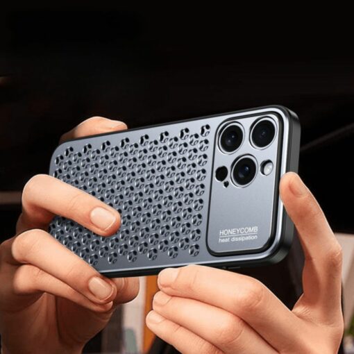 Aromatherapy iPhone Case – Aluminum Alloy, Anti-Drop, Heat Dissipation Mobile Phone Cover