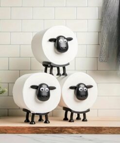 Cute Sheep Toilet Paper Holder – Freestanding Animal Roll Stand
