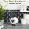 Cute Sheep Toilet Paper Holder – Freestanding Animal Roll Stand