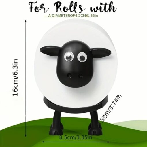 Cute Sheep Toilet Paper Holder – Freestanding Animal Roll Stand