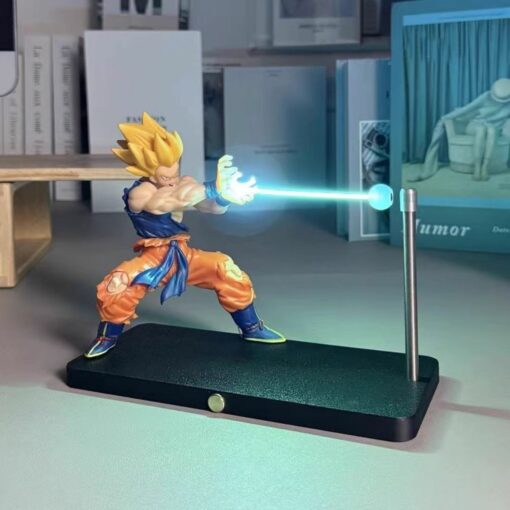 Dragon Ball Goku Kamehameha Magnetic LED Night Light Decor