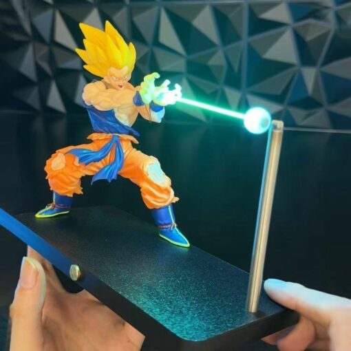 Dragon Ball Goku Kamehameha Magnetic LED Night Light Decor