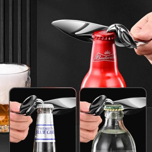 Flying Balance Bird Zinc Alloy Beer Bottle Opener – Unique Stress Relief Desk Decor, Vintage Kitchen Utensil. Gift for Beer Lovers