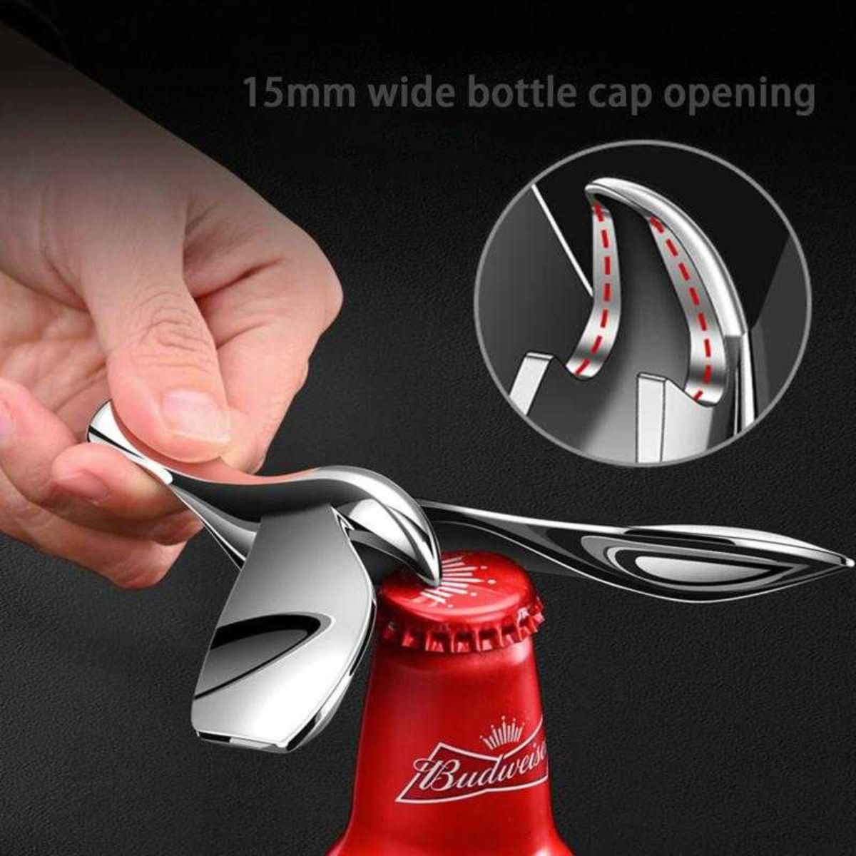 Flying Balance Bird Zinc Alloy Beer Bottle Opener – Unique Stress Relief Desk Decor, Vintage Kitchen Utensil. Gift for Beer Lovers