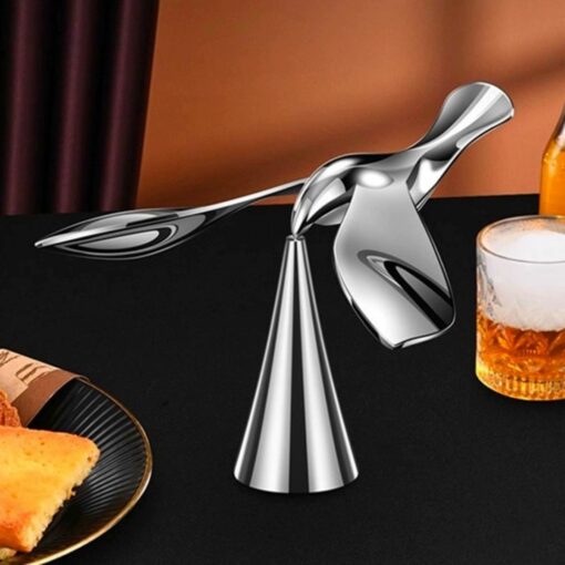 Flying Balance Bird Zinc Alloy Beer Bottle Opener – Unique Stress Relief Desk Decor, Vintage Kitchen Utensil. Gift for Beer Lovers