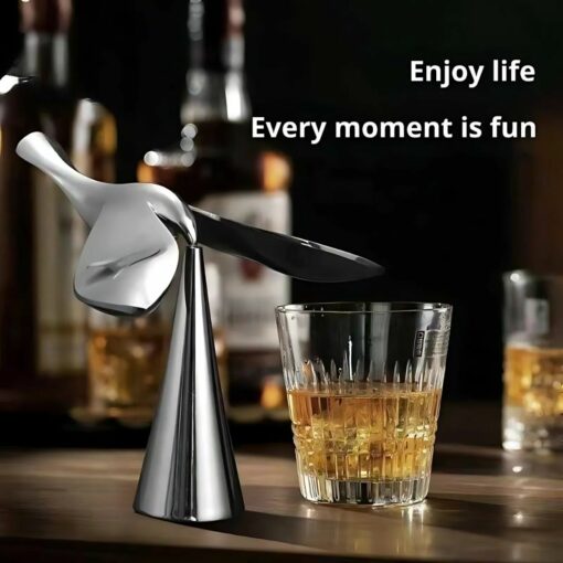 Flying Balance Bird Zinc Alloy Beer Bottle Opener – Unique Stress Relief Desk Decor, Vintage Kitchen Utensil. Gift for Beer Lovers