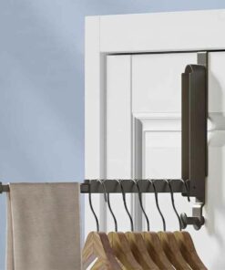 Folding Clothes Drying Rack – Wall Mounted, Collapsible Laundry Hanger for Bedroom, Dorm, and Wardrobe