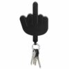 Funny Middle Finger Key Hanger – Self Adhesive Wall Hooks for Entryway & Doorway