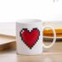 Heart Color-Changing Mug – Heat Sensitive Ceramic Coffee Cup, Creative Couple Gift