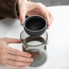 Heat-Resistant Glass Teapot with Rotating Strainer – Travel-Friendly Tea Set for Tea Lovers