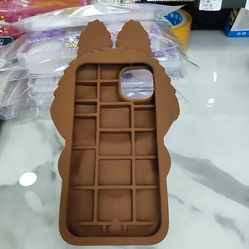 Hinlucky 3D Labubu Bunny iPhone Case – Soft Silicone Shockproof Cover