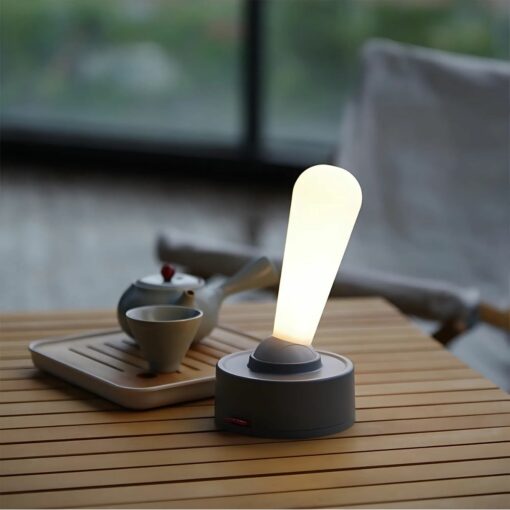 Hot Sale Modern Silicone USB Desk Lamp | Toggle Switch Rechargeable Ambient Night Light | Indoor USB Cordless Dimmable Table Lamp for Home Decor
