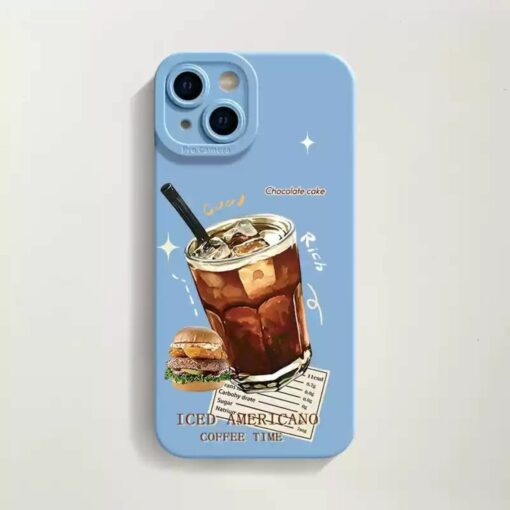 Iced Coffee Phone Case – Simple & Elegant – Pupil-antique white-3091 ice American