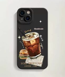 Iced Coffee Phone Case – Simple & Elegant – Pupil-antique white-3091 ice American